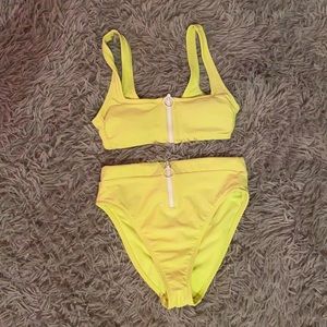 Xhilaration Neon High-Waisted Bikini Set.